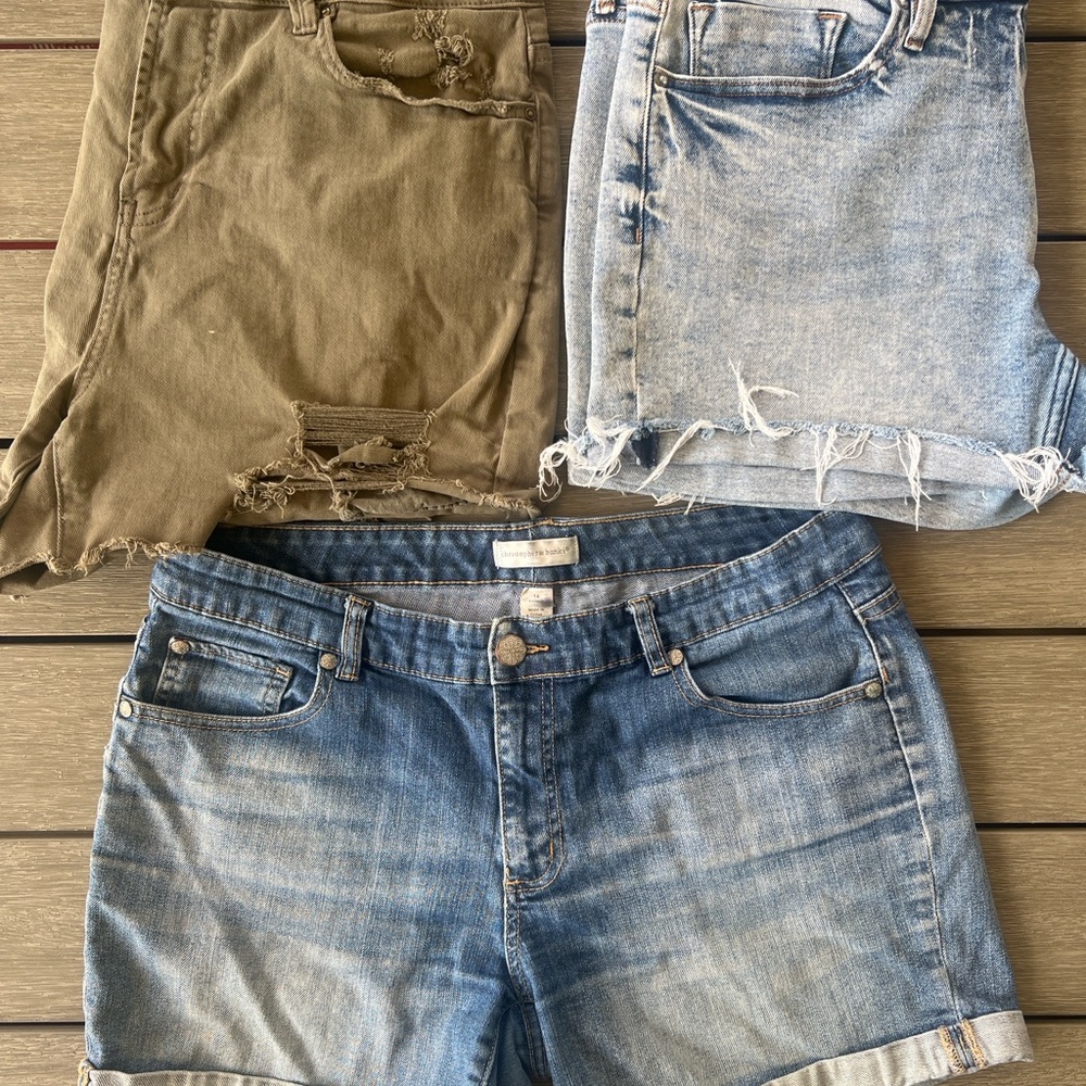 Women’s Shorts BUNDLE! Size 14/1X Vigoss, Mica Denim, Christopher & Banks